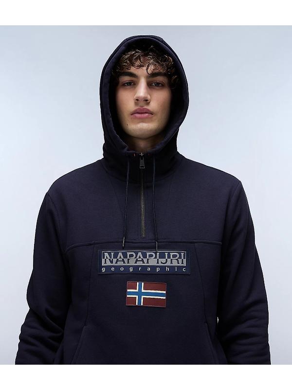 Napapijri Men's Burgee Hoodie - Blue Marine Image 5