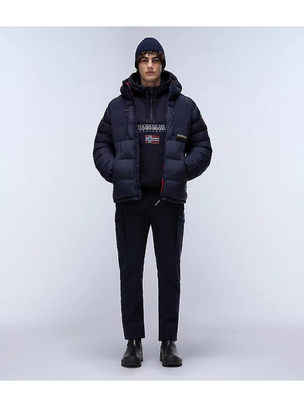 Napapijri Men's Burgee Hoodie - Blue Marine Image 6