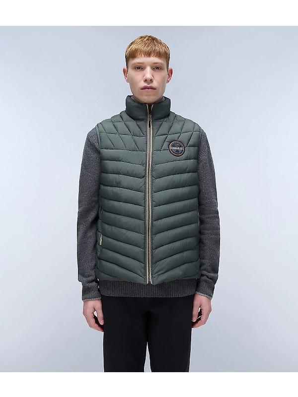 Napapijri Men's A-Lapaz Vest - Green Urban Image 3
