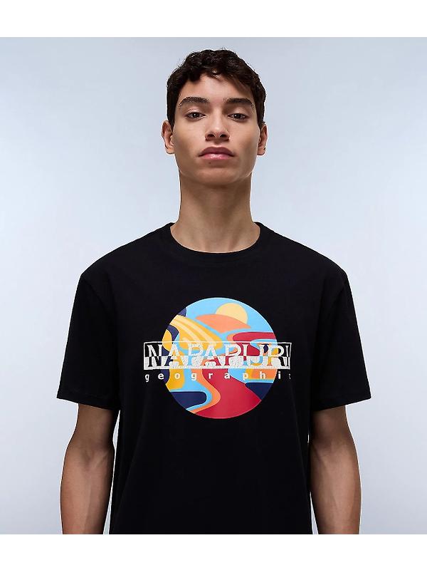 Napapijri Men's Valdor Short Sleeve T-Shirt - Black Image 2