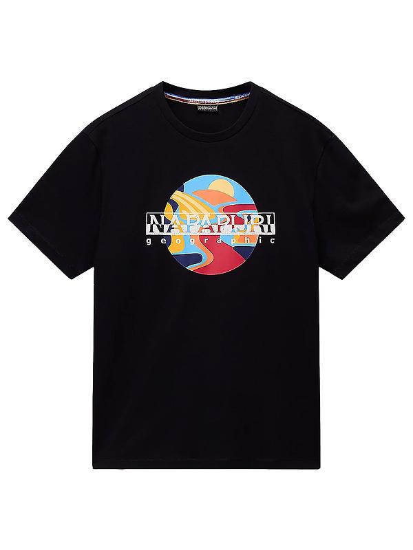 Napapijri Men's Valdor Short Sleeve T-Shirt - Black Product Image