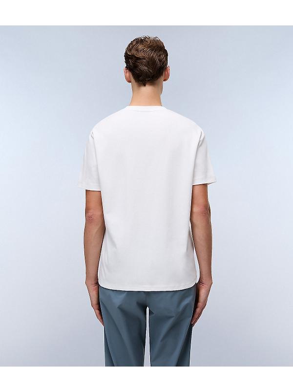 Napapijri Men's Vanni Short Sleeve T-Shirt - White Heron Image 5