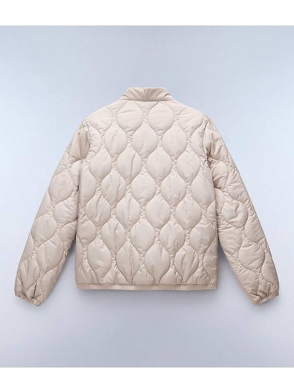 Napapijri Women's Belle Short Quilted Jacket - Beige Silver Image 2