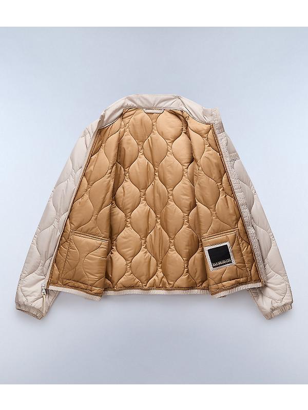 Napapijri Women's Belle Short Quilted Jacket - Beige Silver Image 9
