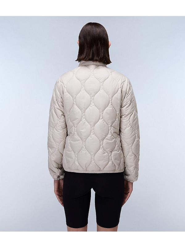 Napapijri Women's Belle Short Quilted Jacket - Beige Silver Image 7