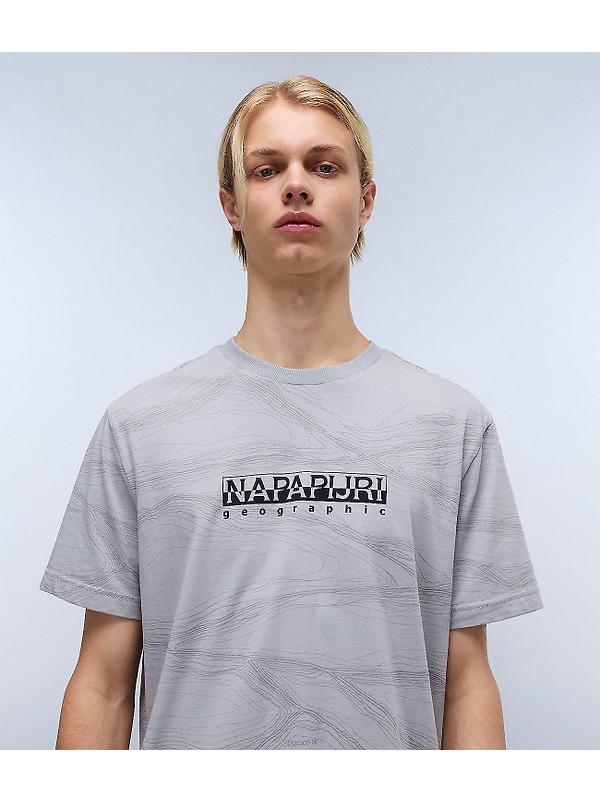 Napapijri Men's Cellini Short Sleeve T-Shirt - Grey Image 3