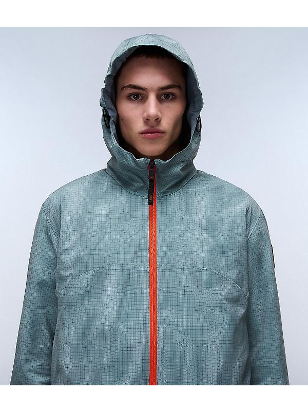Napapijri Tartuca Print Short Jacket - Green Image 2