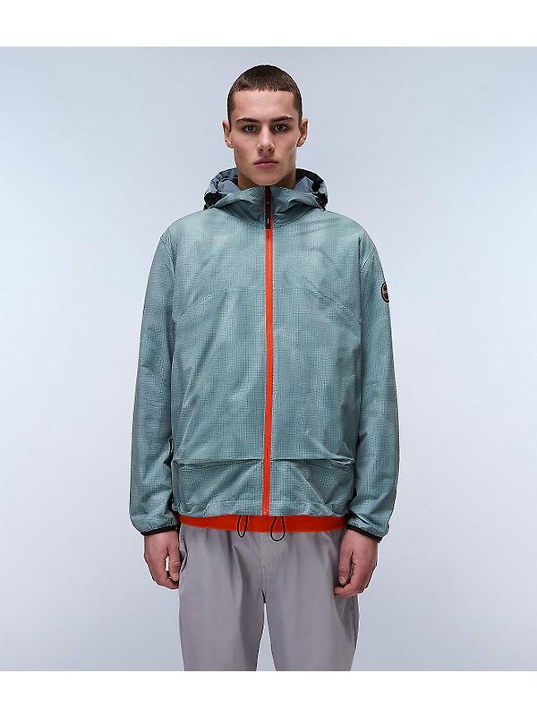 Napapijri Tartuca Print Short Jacket - Green Image 4