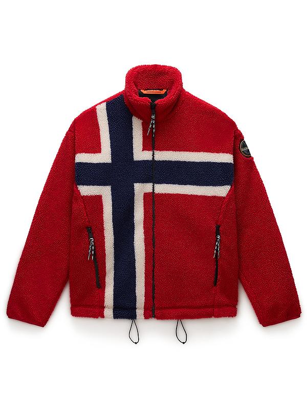 Napapijri Men's Fiemme All Over Print Fleece - Multicoloured Image 1