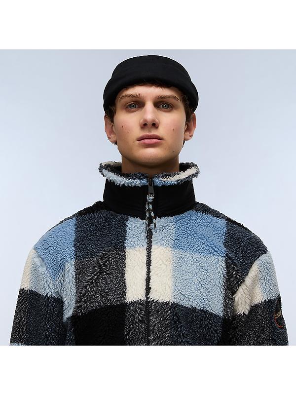Napapijri Men's Montepianna Curly Fleece - Check Image 3