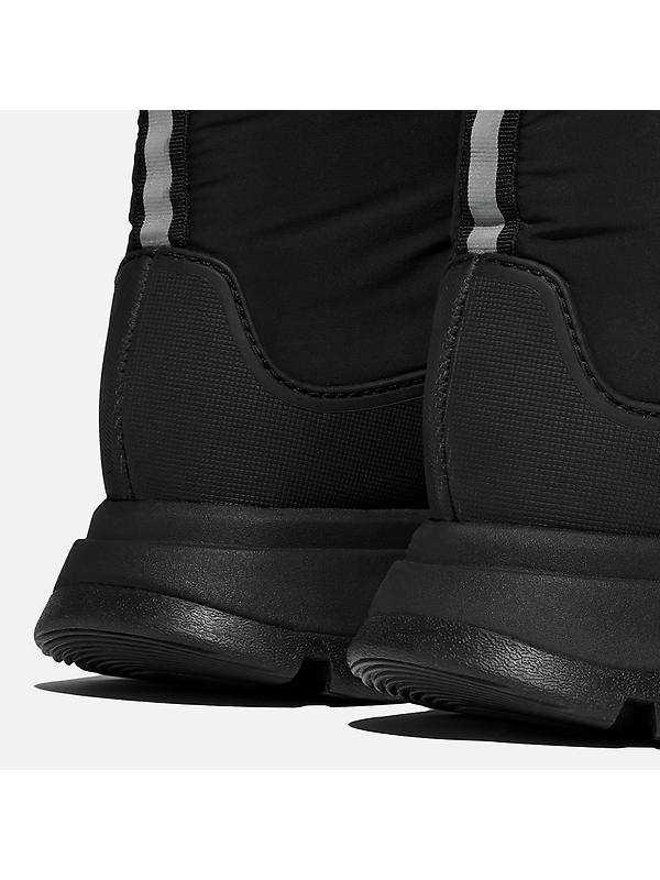 FitFlop Women's NEO-D-HYKER Waterproof Zip-Front Padded Sub-Zero Walking Boots - All Black/Deep Gold Image 3