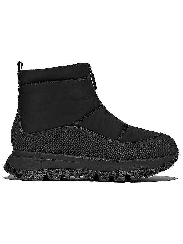FitFlop Women's NEO-D-HYKER Waterproof Zip-Front Padded Sub-Zero Walking Boots - All Black Image 1
