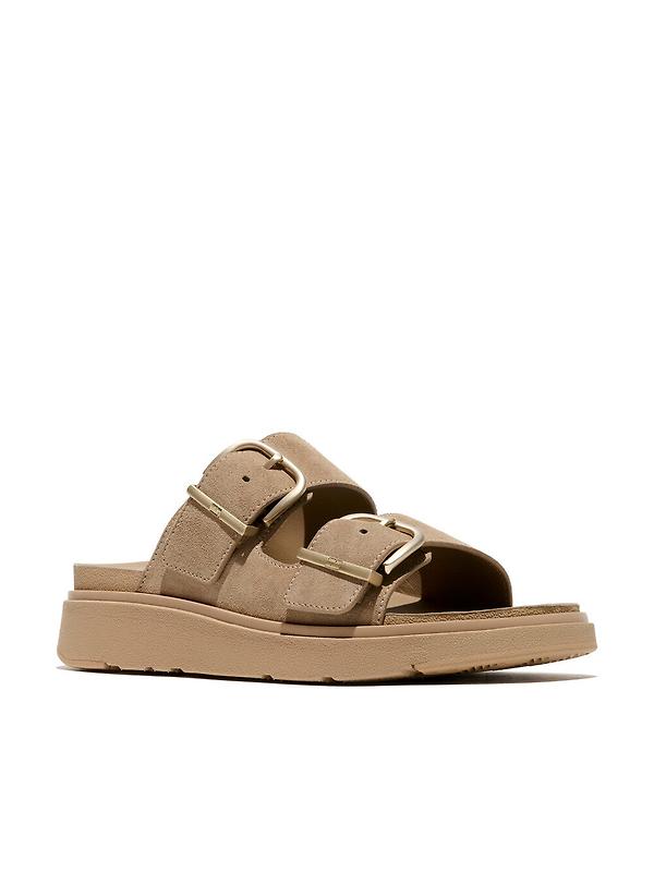 FitFlop Women's GEN-FF Buckle Two-Bar Suede Slides - Cappuccino Image 7