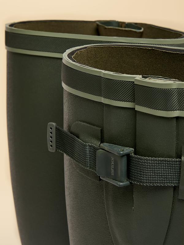 Joules Men's Eckland Adjustable Neoprene Tall Wellies - Green Image 5