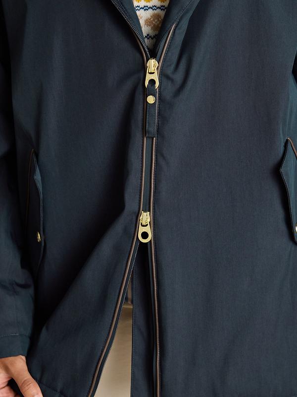 Joules Women's Coverwell Waterproof Fleece Lined Coat - Navy Image 6