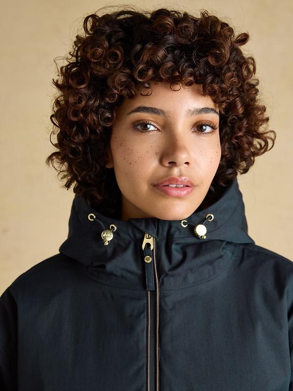 Joules Women's Coverwell Waterproof Fleece Lined Coat - Navy Image 11