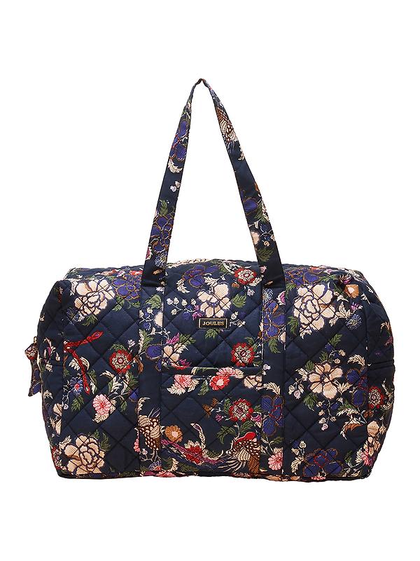 Joules Women's Dolly Printed Holdall Bag - Blue Image 1