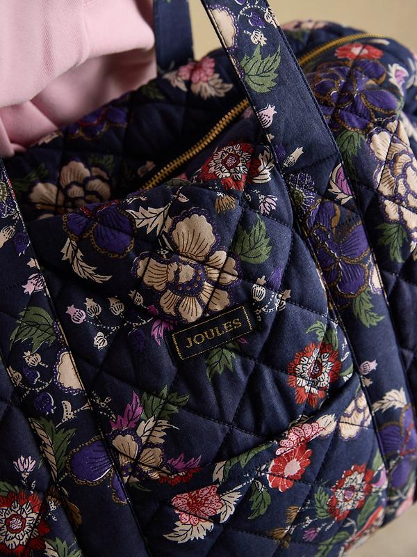 Joules Women's Dolly Printed Holdall Bag - Blue Image 9