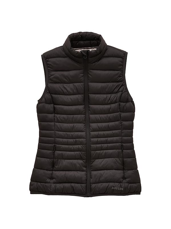 Joules Women's Kenley Showerproof Padded Gilet - Black Image 1