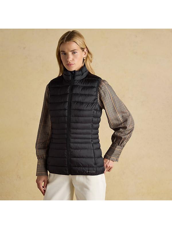 Joules Women's Kenley Showerproof Padded Gilet - Black Image 2
