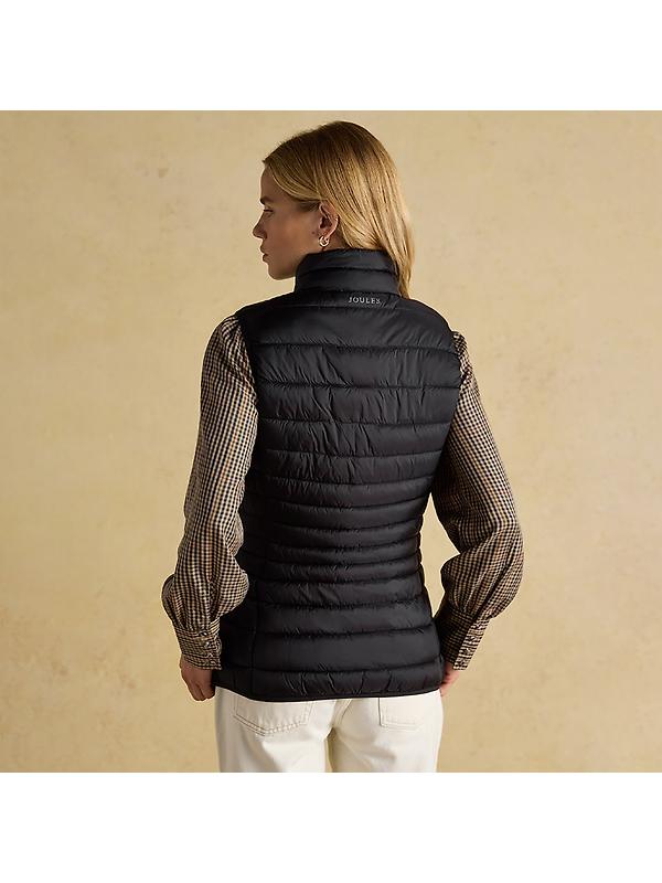 Joules Women's Kenley Showerproof Padded Gilet - Black Image 3