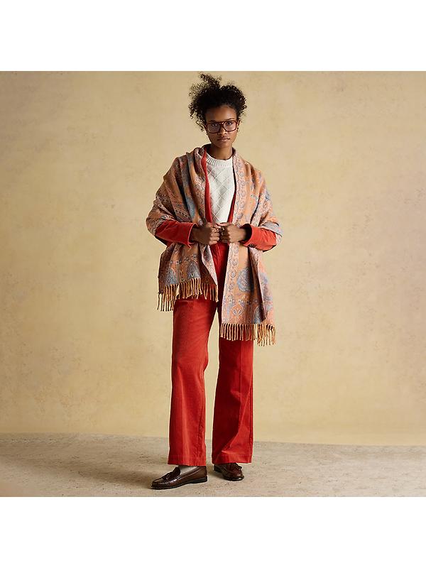 Joules Women's Erin Jacquard Scarf - Neutral Image 3