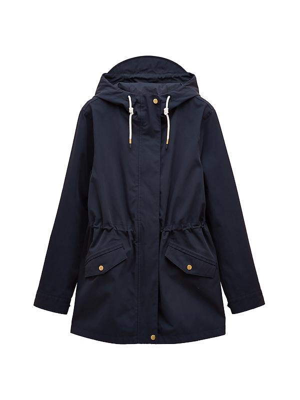 Joules Women's Portwell Waterproof Raincoat - Navy Blue Image 1