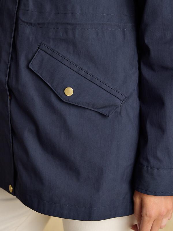 Joules Women's Portwell Waterproof Raincoat - Navy Blue Image 10