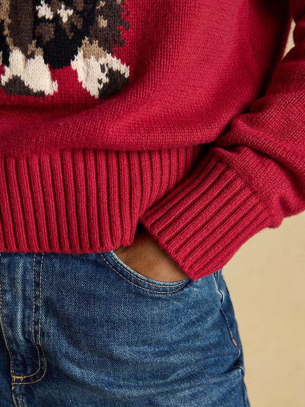 Joules Women's Dachshund Jumper - Red Image 7