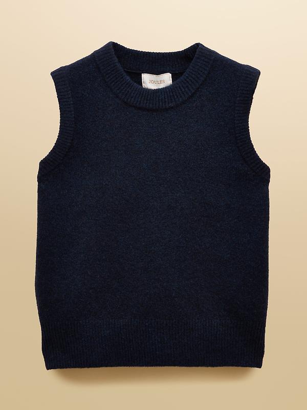 Joules Women's Holly Knitted Crew Neck Vest - Navy Image 7
