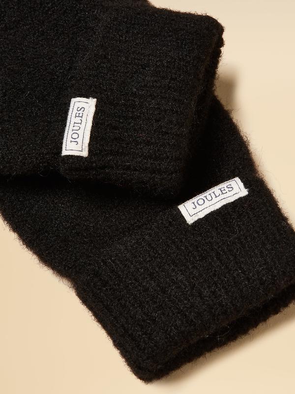 Joules Women's Rosa Knitted Gloves - Black Image 2