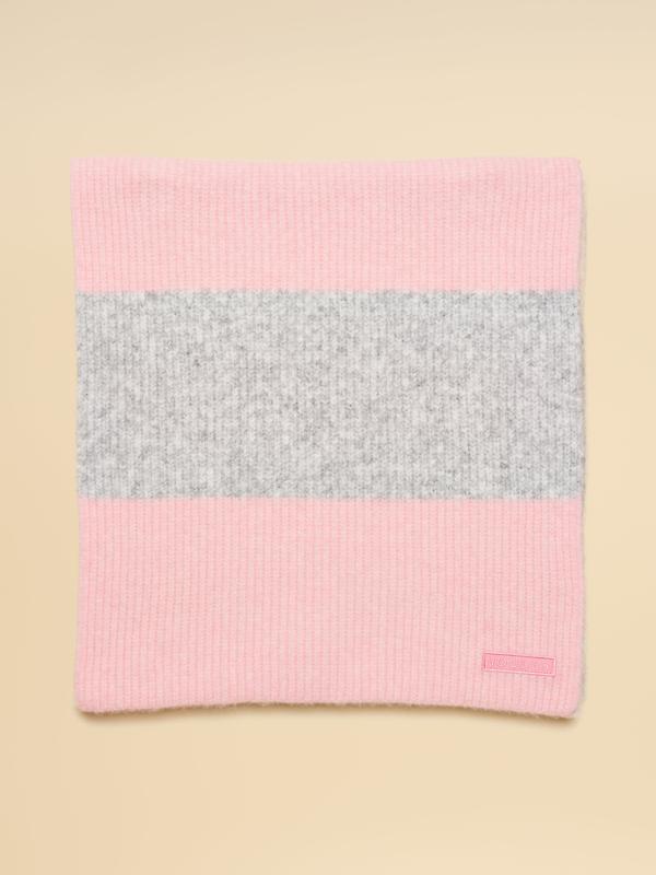 Joules Women's Popley Stripe Scarf - Pink/Grey Image 6