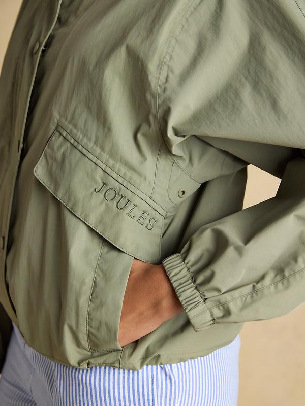 Joules Women's Hove Waterproof Windbreaker Jacket - Khaki Green Image 13