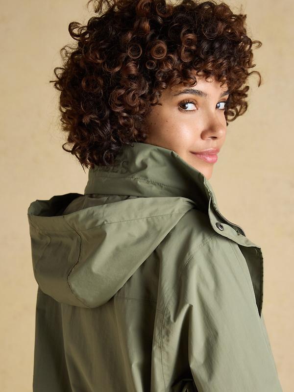 Joules Women's Hove Waterproof Windbreaker Jacket - Khaki Green Image 19