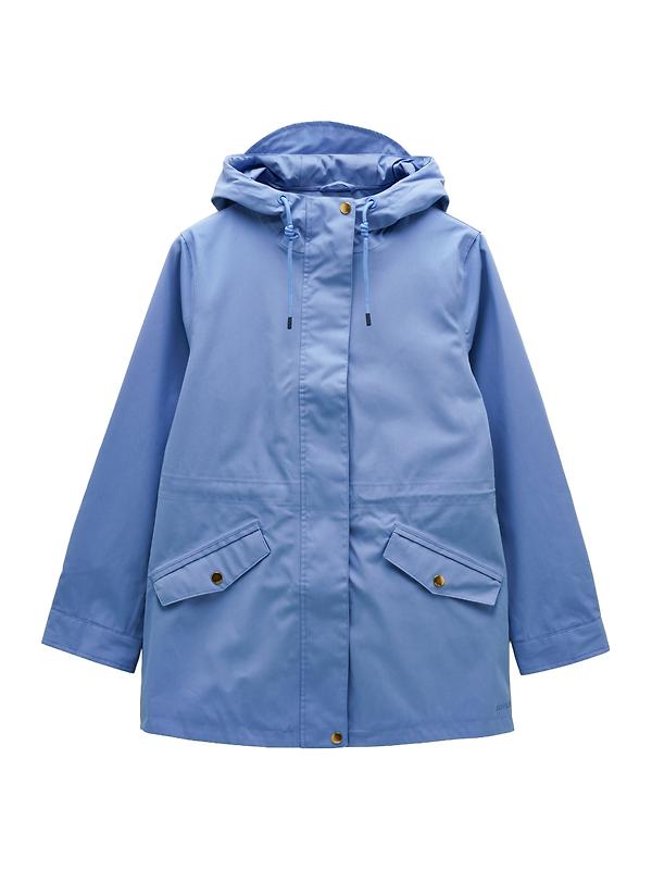 Joules Women's Portwell Hooded Waterproof Raincoat - Blue Product Image