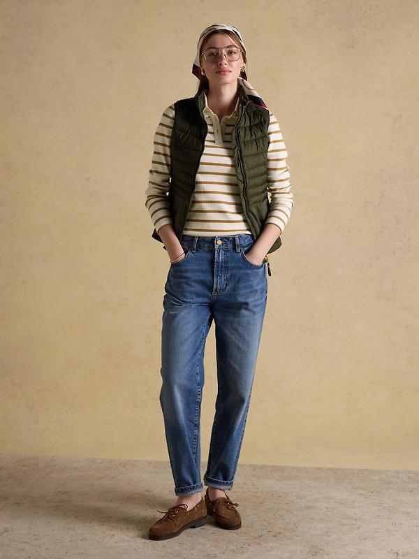 Joules Women's Witley Padded Gilet - Green Image 4