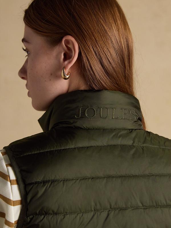 Joules Women's Witley Padded Gilet - Green Image 10