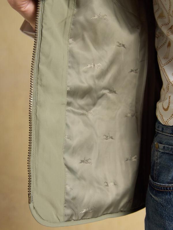 Joules Women's Minx Showerproof Diamond Quilted Gilet - Sage Green Image 11