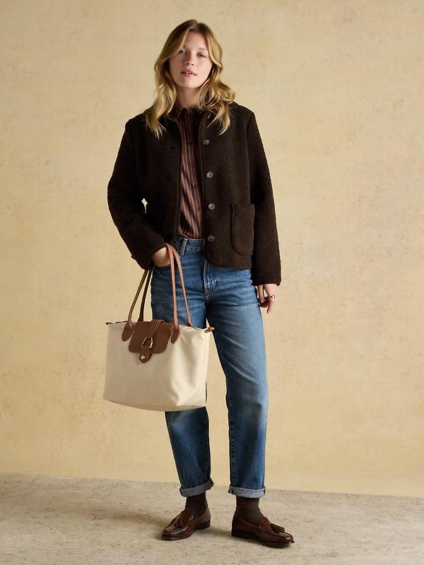 Joules Women's Edie Tote Shoulder Bag - Cream Image 3