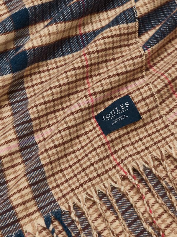 Joules Women's Langtree Large Scarf - Neutral & Navy Image 7