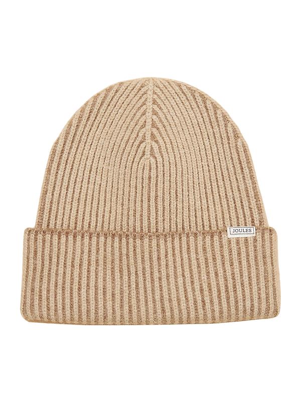 Joules Women's Wren Plated Beanie Hat - Oat Image 1