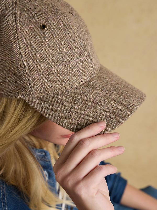 Joules Women's Perry Baseball Cap - Neutral Tweed Image 4