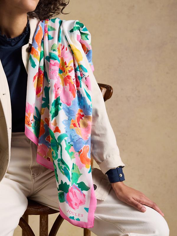 Joules Women's Middleton Scarf - Multi Floral Image 5