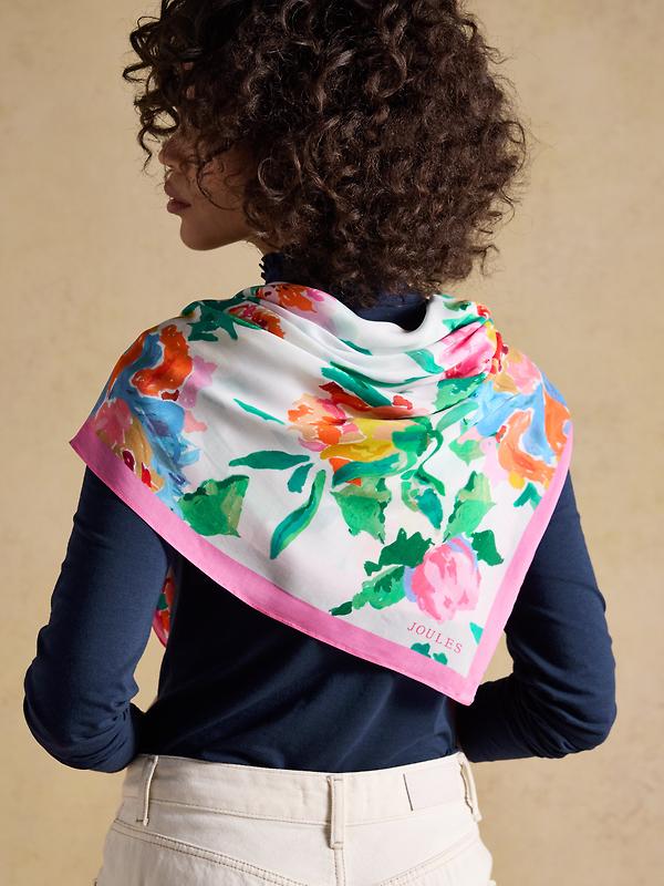 Joules Women's Middleton Scarf - Multi Floral Image 6