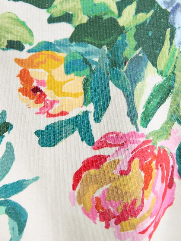 Joules Women's Harbour Printed Boat Neck Breton Top - Artist Floral Image 7