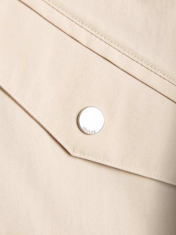 Joules Women's Portwell Waterproof Raincoat - Neutral Image 12