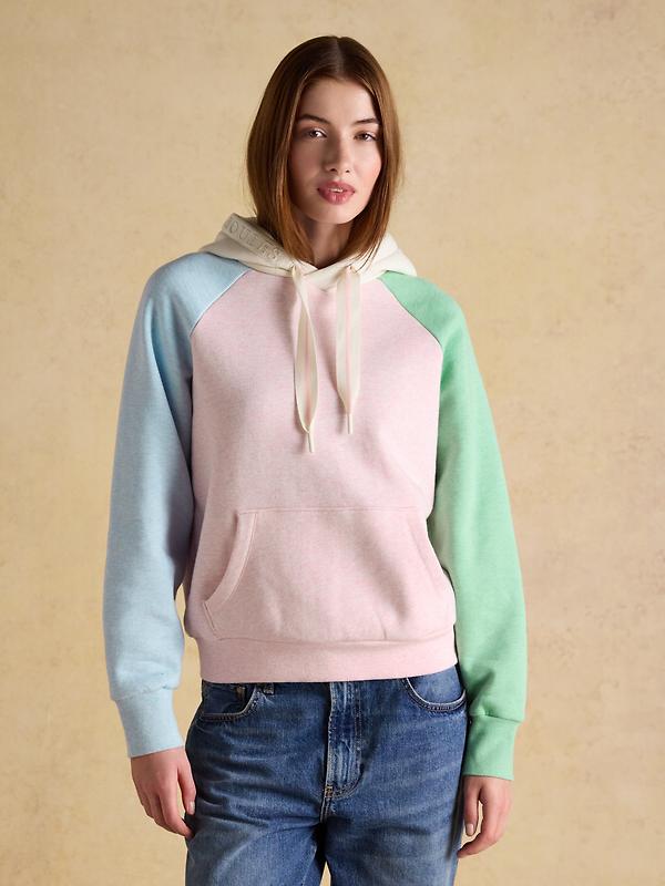 Joules Women's Milbourne Cotton Blend Hoodie - Colourblock Image 2