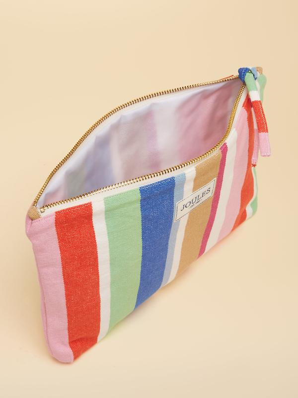 Joules Women's Carrywell Zip Pouch - Multi Stripe Image 5