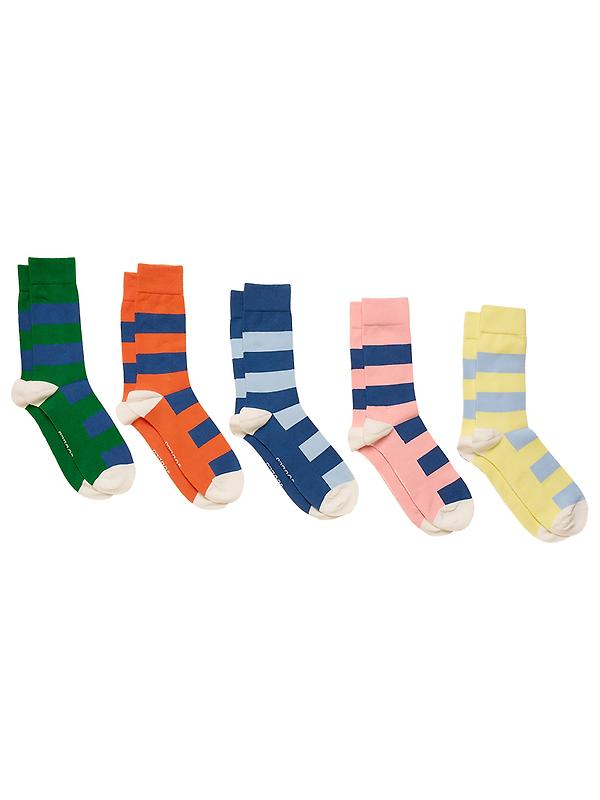 Joules Men's Socks 5 Pack UK 7-12 - Multi Bright Image 1