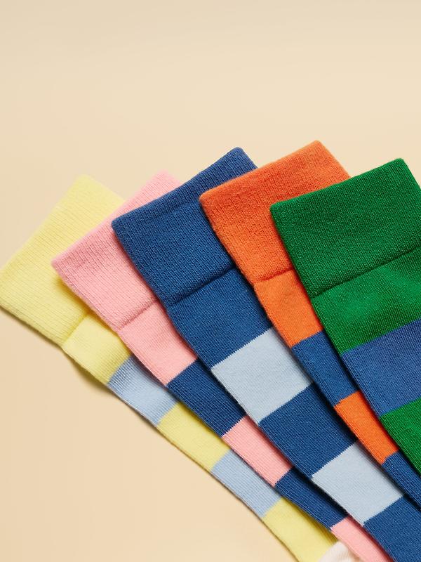 Joules Men's Socks 5 Pack UK 7-12 - Multi Bright Image 2